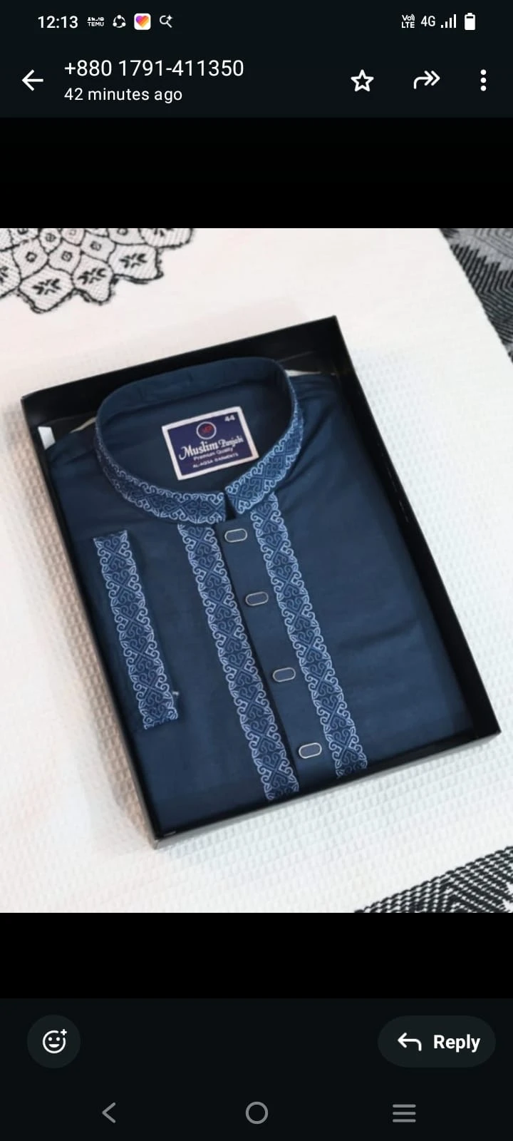 Herringbone Blue